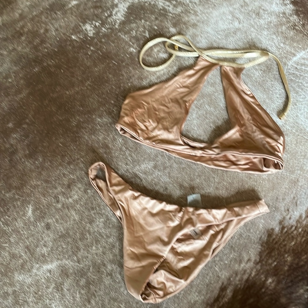 Beach Bunny Nude Tan Two-Piece Bikini Set